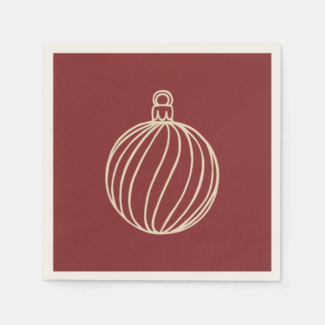 Serviette En Papier Simply Christmas Collection - Bauble (Devant)