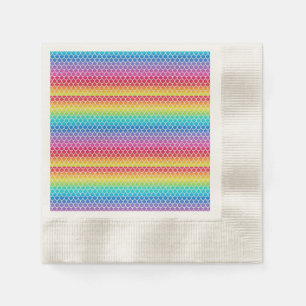 Serviette en papier Sirène Arc-en-ciel