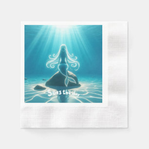 Serviette En Papier Sirène sous-marine éclairée