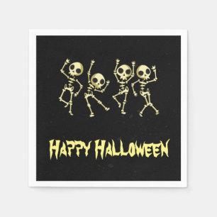 Serviette En Papier Skeleton Halloween