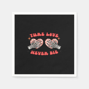 Serviette En Papier Skeleton Mains Coeur Design Classique