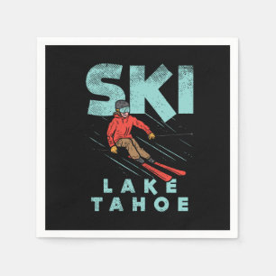 Serviette En Papier Ski Lake Tahoe