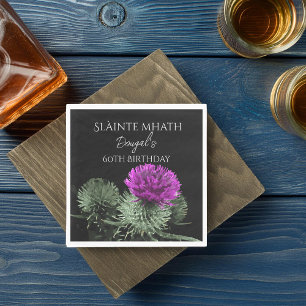 Serviette En Papier Slàinte mhath Thistle Anniversaire