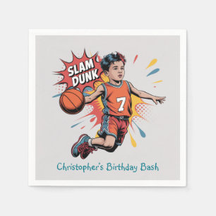 Serviette En Papier Slam Dunk Boy Anniversaire Bash