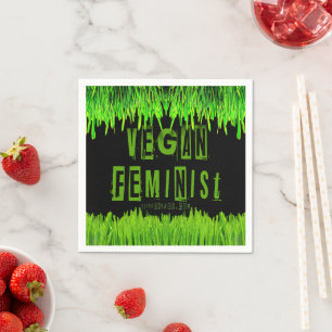 Serviette En Papier SlipperyJoe's veganisme féministe attire l'attenti