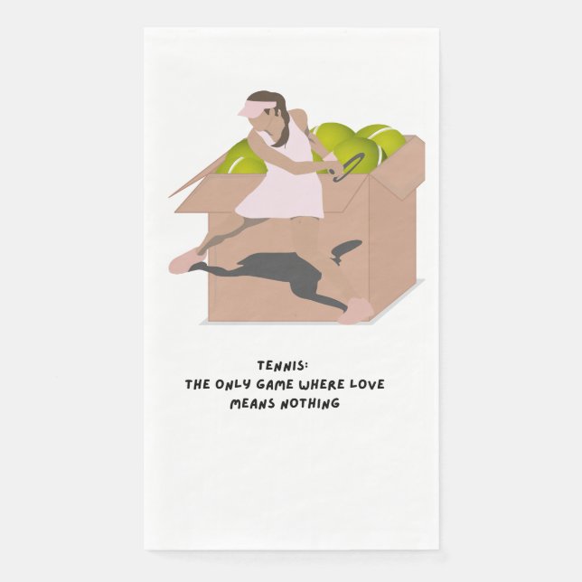 Serviette En Papier slogans de tennis pour la fête des joueurs (Devant)