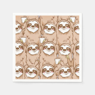 Serviette En Papier Sloth
