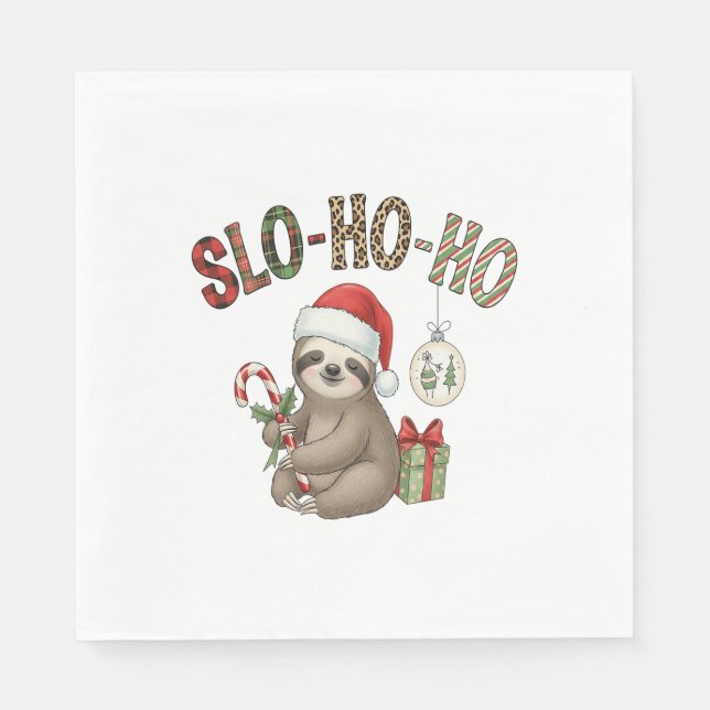 Serviette En Papier Sloth Design (Devant)