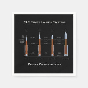 Serviette En Papier SLS Space Launch System Rockets