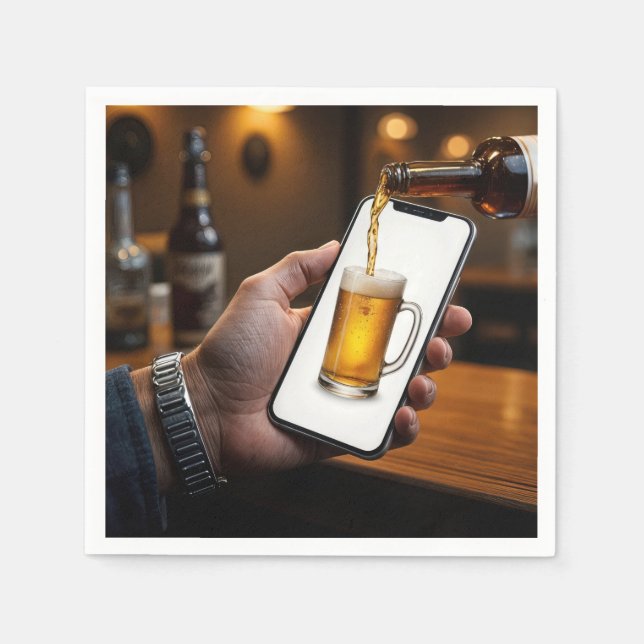 Serviette En Papier Smartphone Beer Mug (Devant)
