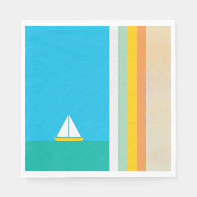 Serviette En Papier Smooth Sailin Party Napkins (Devant)