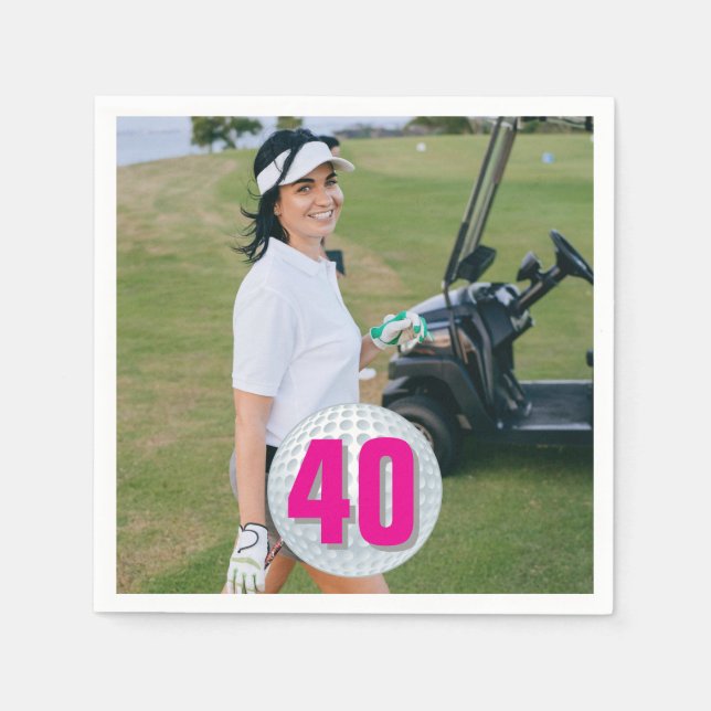 Serviette En Papier Snapshot D'Anniversaire Extraordinaire Lady (Devant)