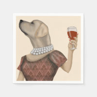 Snob de vin du Labrador jaune