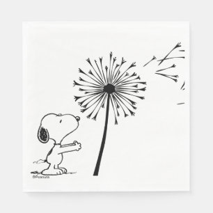 Serviette En Papier Snoopy Avec Dandelion