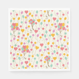 Serviette En Papier Snoopy Bunches of Balloons Motif