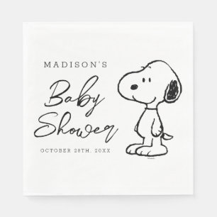 Serviette En Papier Snoopy d'arachides   BABY SHOWER