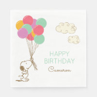 Snoopy et Ballons Anniversaire