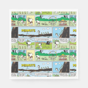 Serviette En Papier Snoopy & Friends   Go Camping