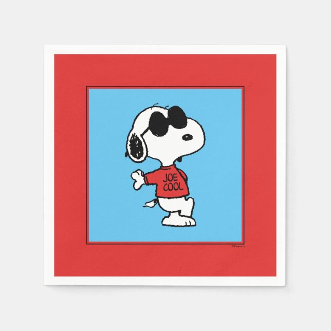 Serviette En Papier Snoopy "Joe Cool" Standing (Devant)