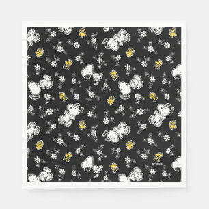 Serviette En Papier Snoopy & Woodstock Fun & Flowers