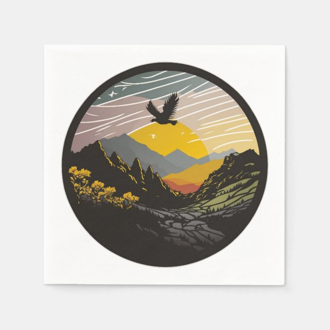 Serviette En Papier Snowdonia (Devant)