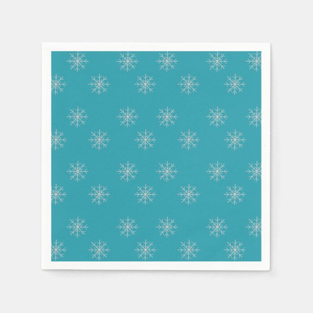 Serviette En Papier Snowflake  (Devant)
