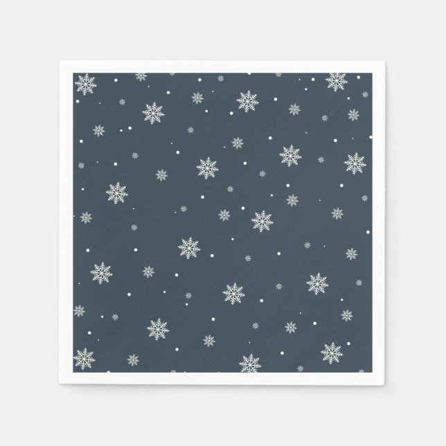 Serviette En Papier Snowflake (Devant)