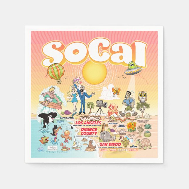 Serviette En Papier SoCal (Devant)