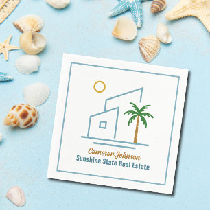 Serviette En Papier Société immobilière de plage Personnalisable Migno