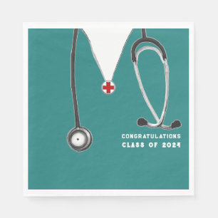 Serviette En Papier Soins infirmiers - Fête des diplômés de l'école