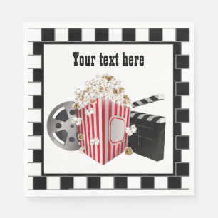 Serviette En Papier soirée cinéma cool