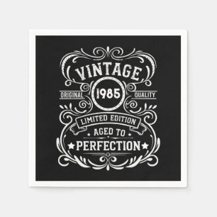 Serviette En Papier Soirée de 40 ans vintage personnalisée