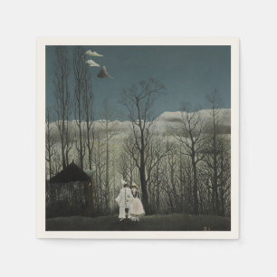 Serviette En Papier Soirée de Carnaval, peinture à l'huile de Henri Ro