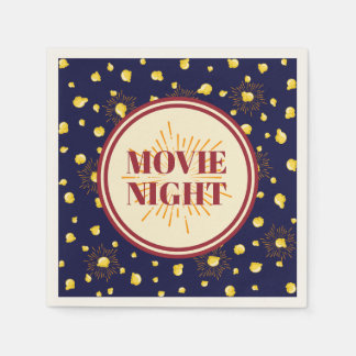 Serviette En Papier Soirée de cinéma fête d'anniversaire - Feu d'artif