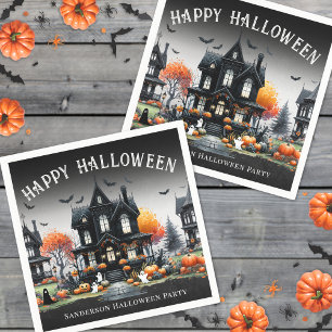 Serviette En Papier Soirée d'Halloween joyeuse