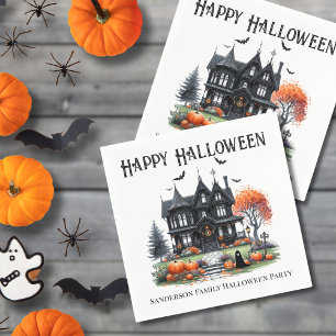 Serviette En Papier Soirée Halloween de la Maison Hantée