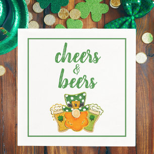 Serviette En Papier Soirées et bières Leprechaun St Patrick's Day Part