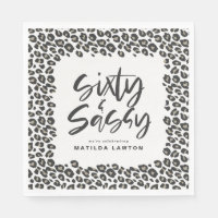 Soixante empreintes de léopard et fête sassy