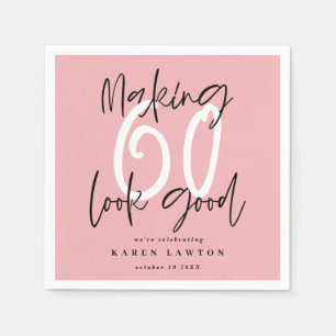 Serviette En Papier Soixante-soixante-dix ont l'air belle fête d'anniv