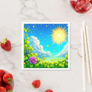 Serviette En Papier Soleil