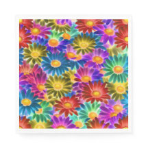 Soleil floral #444 - Papier Napkin