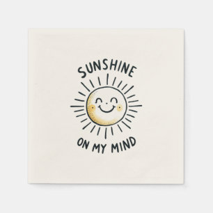 Serviette En Papier Soleil Sur Mon Esprit