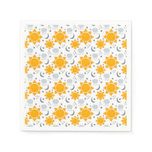 Soleils, lunes et nuages de Kawaii