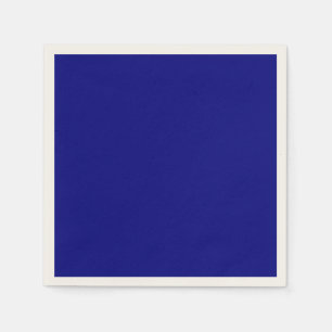 Serviette En Papier Solide bleu marine foncé minimaliste Plain moderne
