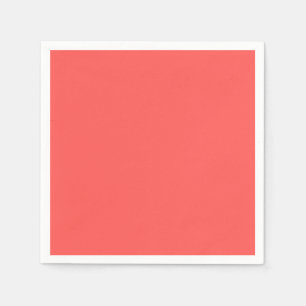 Serviette En Papier Solide, corail, Orange, saumon
