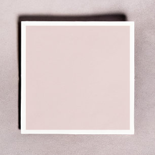 Serviette En Papier Solide Dusty rose clair Élégant minimaliste