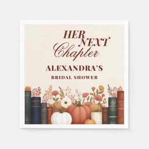 Serviette En Papier Son Prochain Chapitre Thème de livre d'automne pou