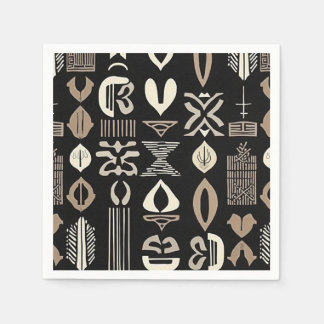 Serviette En Papier Sophistiqué Boudcloth Africain Caraïbes