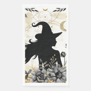 Serviette En Papier Sorcière contemporaine d'Halloween 3