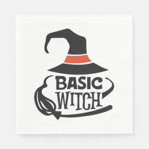 Serviette En Papier Sorcière de base - Halloween